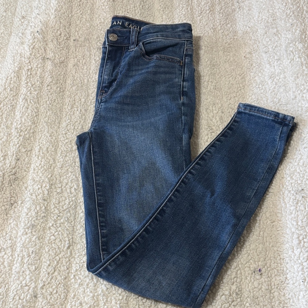 American Eagle Outfitters Dark Blue Skinny Jeans